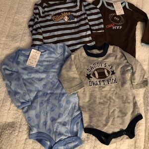 Baby Boys Football & Sports One-Piece Bodysuit - 3-6 mos